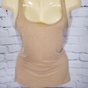 Jennifer Lopez Gold Shimmery Tank Top